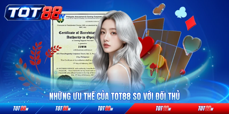 Những ưu thế của TOT88 so với đối thủ nổi bật nhất